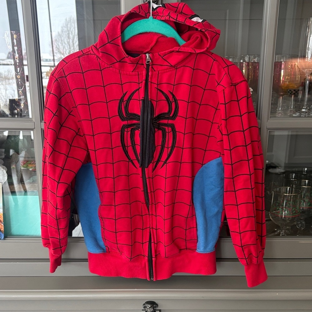 Marvel Spiderman Zip Up Hoodie 10/12